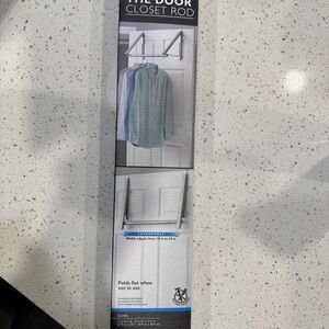 Over-the-Door Closet Rod in Silver